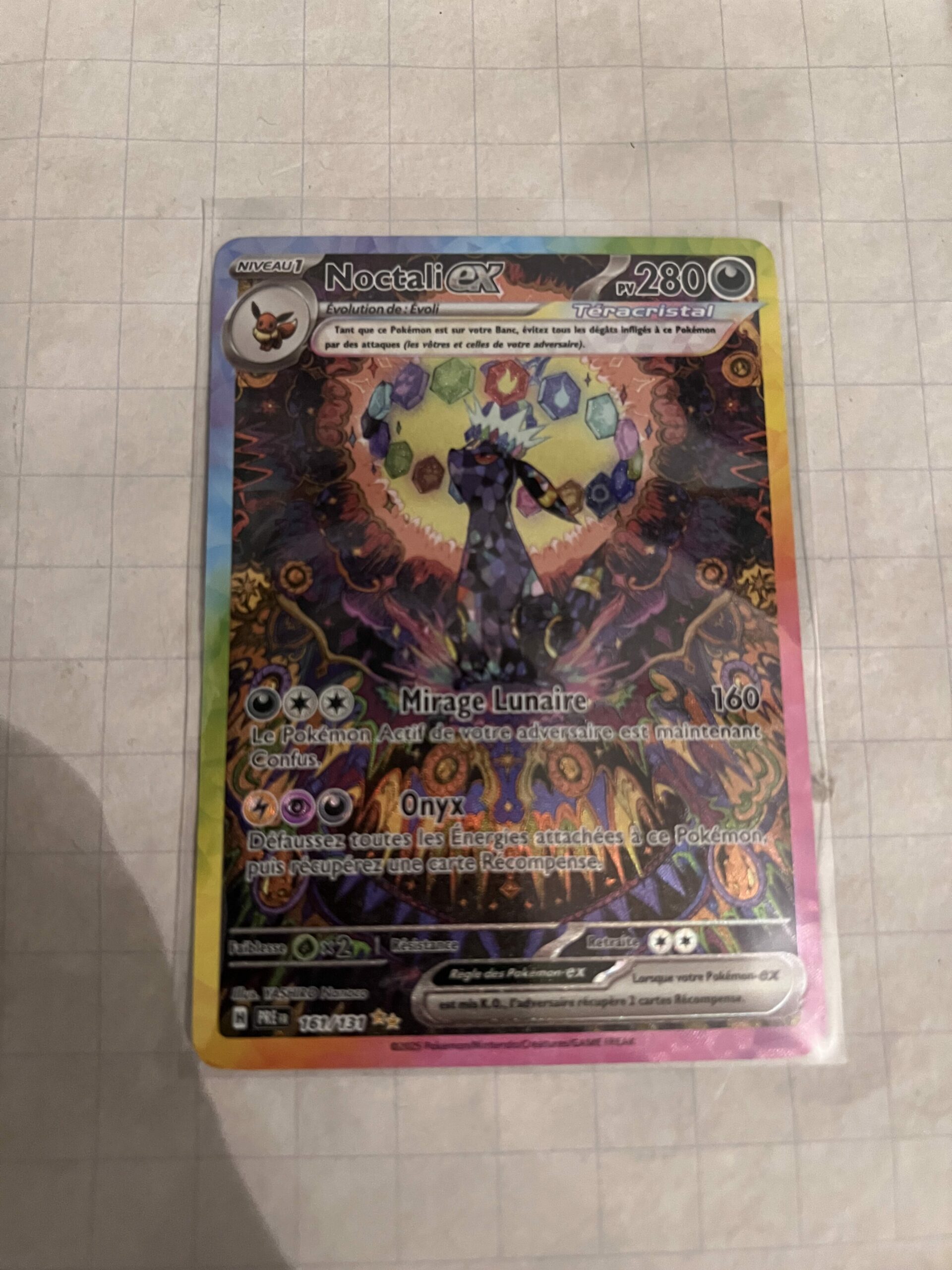 Noctali ex , évolution prismatique